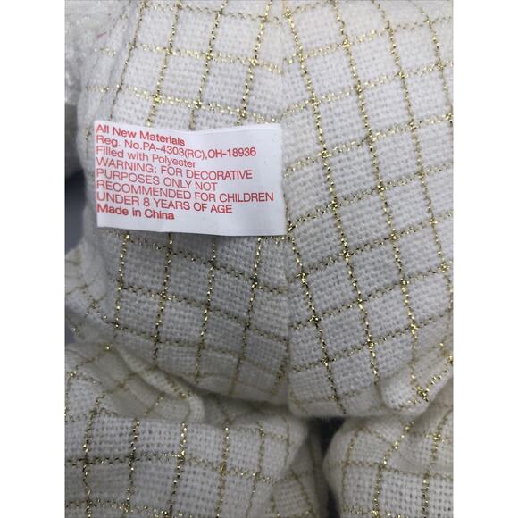 NOEL & JOY CHRISTMAS BEAR Plush Stuffed Animal RARE 14" & 12”Beige Bear Vtg.READ - Picture 11 of 16